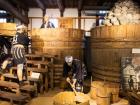  Wax figures showing how Hatcho miso is made