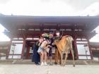 Yume shared this photo of her family on a trip to Nara