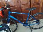 Students get to school by bus, car, motorcycle, walking and biking. Here's my bike!