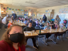 My fifth grade students having an ice cream party