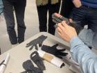 Observing gloves with holes to then redesign 