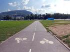 Bike lanes in Annecy that look like roads, just for bikes!