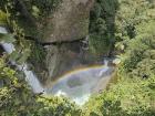 The Devil's Bowl with a stunning arcoíris (waterfall)