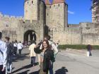 I was very excited to enter the castle in Carcassonne, France!