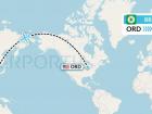My flight path from Chicago to Taiwan!