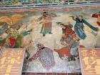 A Bao An Gong 保安宮 wall painting of a Three Kingdoms legend