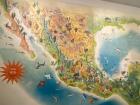 A map of Mexico at the Museo de Arte Popular