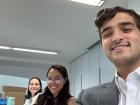 The Fulbright interns in the office for the first time!
