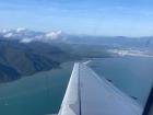 From the airplane, I saw Cairns nestled between the ocean and mountains