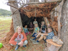 Having so many friends around the ecovillage to play with is one of Cam and Zinn's favorite things about where they live