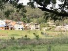 View of the ecovillage from the surrounding forest