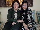 Me with my student Oumaima, who's a great singer!