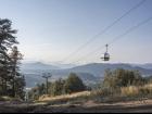 This off-season ski lift is in the Borjomi region, which is renowned for its mineral and spring water throughout Europe!