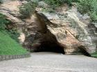 One of two caves in Gaujas National Park, which is a field site of ours