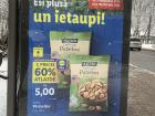 This ad for California pistachios at a bus stop caught my eye one day!
