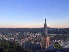 A (very crooked) church steeple in the town of Marburg!