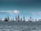 A picture of Kiel during the annual "Kieler Woche," which is Europe's biggest sailing festival!