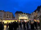 The main Leipzig Christmas market in the town center