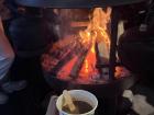 Nothing tastes better than a warm cup of hot chocolate by the fire when it's snowing outside!