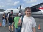 This is my friend Ben right before we got on a flight to Bocas del Toro