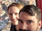 Riding the tram in Zacatecas. See the city buildings below us? This tram took us up to the “cerro de la bufa (bufa hill). There is a church, a museum, shops, and beautiful views of the city to enjoy from up there.