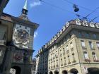 The Zytglogge is a medieval clock tower in the city center