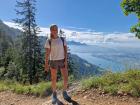 On top of Mount Rigi, enjoying the breathtaking views and the beautiful surrounding lakes.