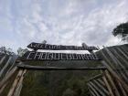 The welcome sign to the archeological park, which is still an hour and a half away from the site