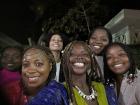 My friends (also fellow Fulbrighters) and I at our final dinner in Dakar 