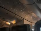 Emirates Airlines displays stars at the top of the plane to help passengers sleep