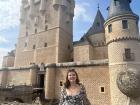 This is me in front of the castle of Segovia (which inspired the castle in Cinderella). It only took one bus and about two hours to get there!