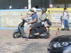 It is not uncommon to see several kids and adults squeezing on to one scooter, not that this behavior is encouraged or safe!