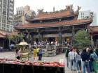 Bangka Lungshan Temple in Taipei, originally built in 1738 by settlers from China's Fujian province 