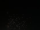 The wishes of others floating and flying off into the sky (truly a beautiful sight)