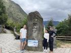 In front of Tataka Trailhead Sign at the end of the hike!