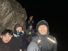 Night hike selfie in the pitch dark