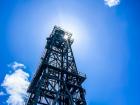 The derrick of the JOIDES Resolution is 190-foot tower that stands high above the water! 