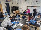 Some of my zoology students from the Western School of Technology and Environmental Science in Baltimore doing a dissection