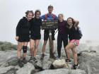 My four friends and I after hiking up Mt. Washington in New Hampshire