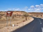 Typical tarred road in Namibia