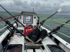 As you can see, our rowing boat is small but will be our home for the next 40 days!