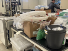 This chaotic mess is what the lab looked like before everything was packed – tubing, rain “hats”, pumps, gloves, and a whole lot more! What can you spot? 