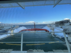 View of the bow during some choppy seas