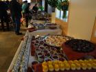 A variety of scrumptious desserts for the special sunrise dinner (Ilya Bodo, IceCube/NSF)