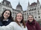 In front of Parliament in Budapest