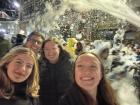 In the foam with my friends!