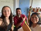 Myself and two MEP teachers working on an activity together