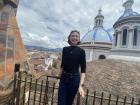 Here I am at the top of the Cathedral of Immaculate Conception. 