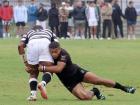 Pearson rugby player makes tackle