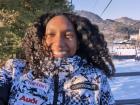 All smiles as I head to the top of the mountain!